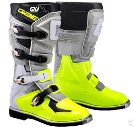 Мотоботы GAERNE GX-J grey/yellow fluo