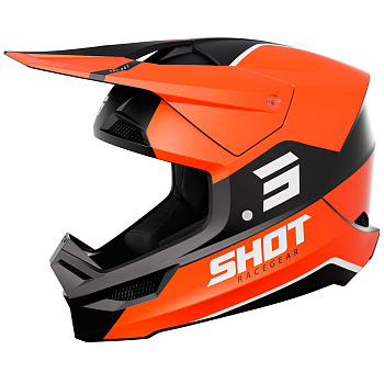 Шлем кроссовый SHOT FURIOUS BOLT Orange/Black Matt